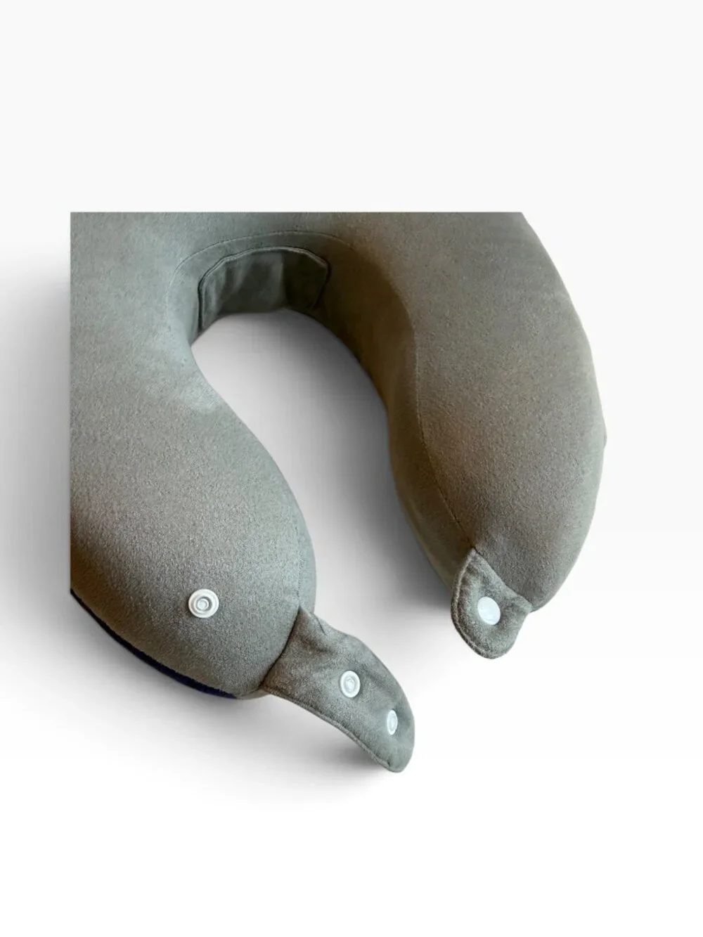 Be Relax Original Wellness Memory Foam Travel Neck Pillow Gray